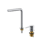 Erie Two Hole Basin Faucet, Deck Mount Sink Mixer-AB006105 Chrome