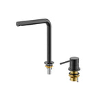 Erie Two Hole Basin Faucet, Deck Mount Sink Mixer-AB006105 Matte Black