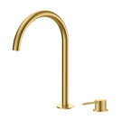 MAXTOR 2 Hole Deck Mounted Basin Faucet-Widespread Vanity Vessel Faucet-AB006106 Brushed Gold
