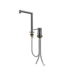 Sure 2 Holes Bathroom Basin Faucet,Vanity Sink Mixer Tap-AB006127 Brushed Gun Metal
