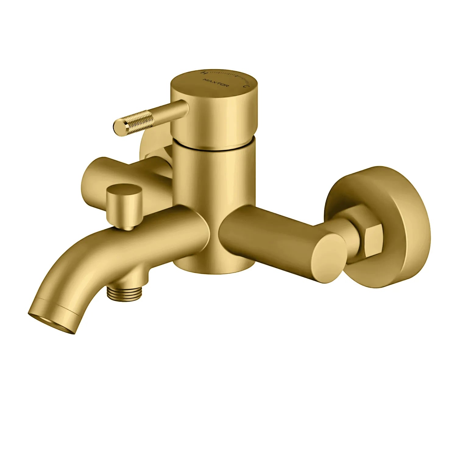 Circular Exposed Bathtub Mixer – Solid Brass, CITEC Cartridge AB022004 Brushed Gold