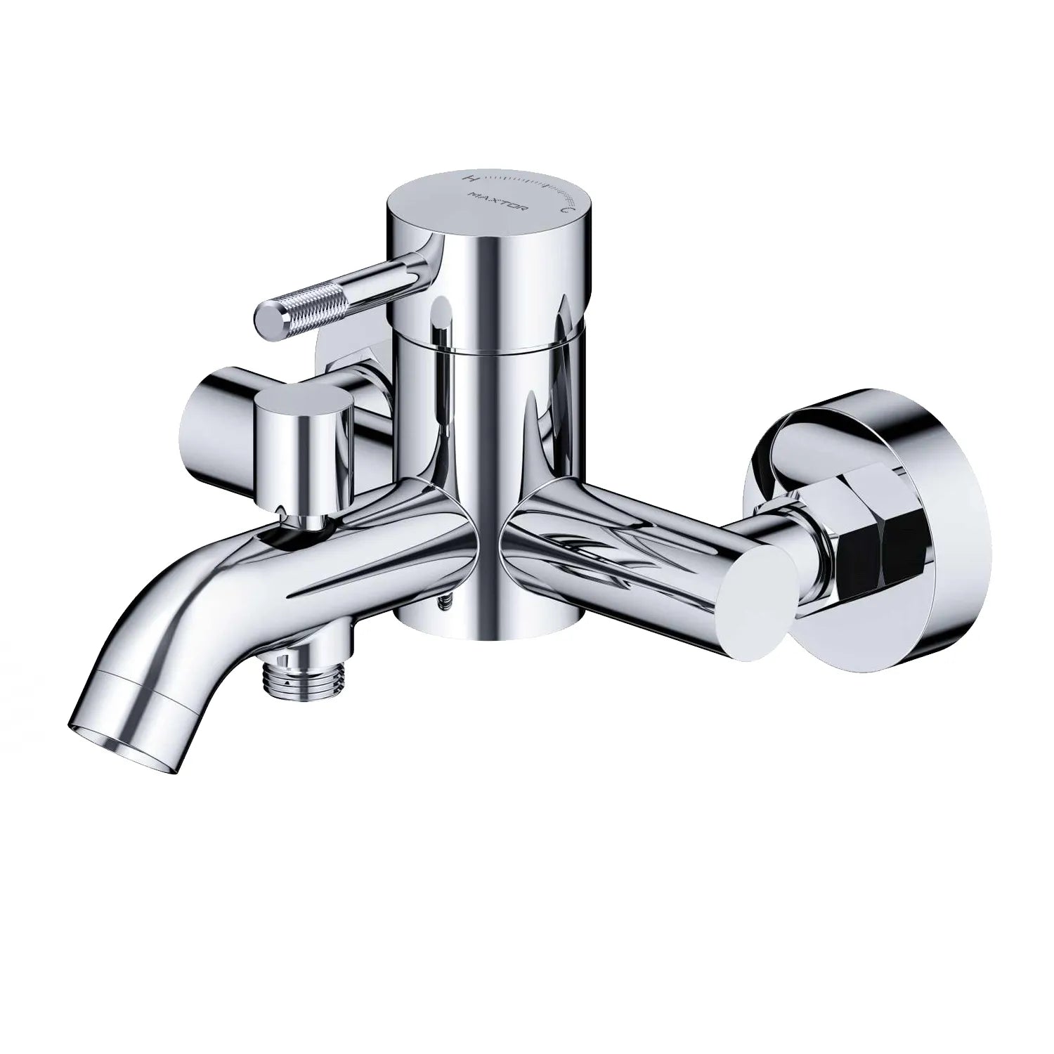 Circular Exposed Bathtub Mixer – Solid Brass, CITEC Cartridge AB022004 Chrome