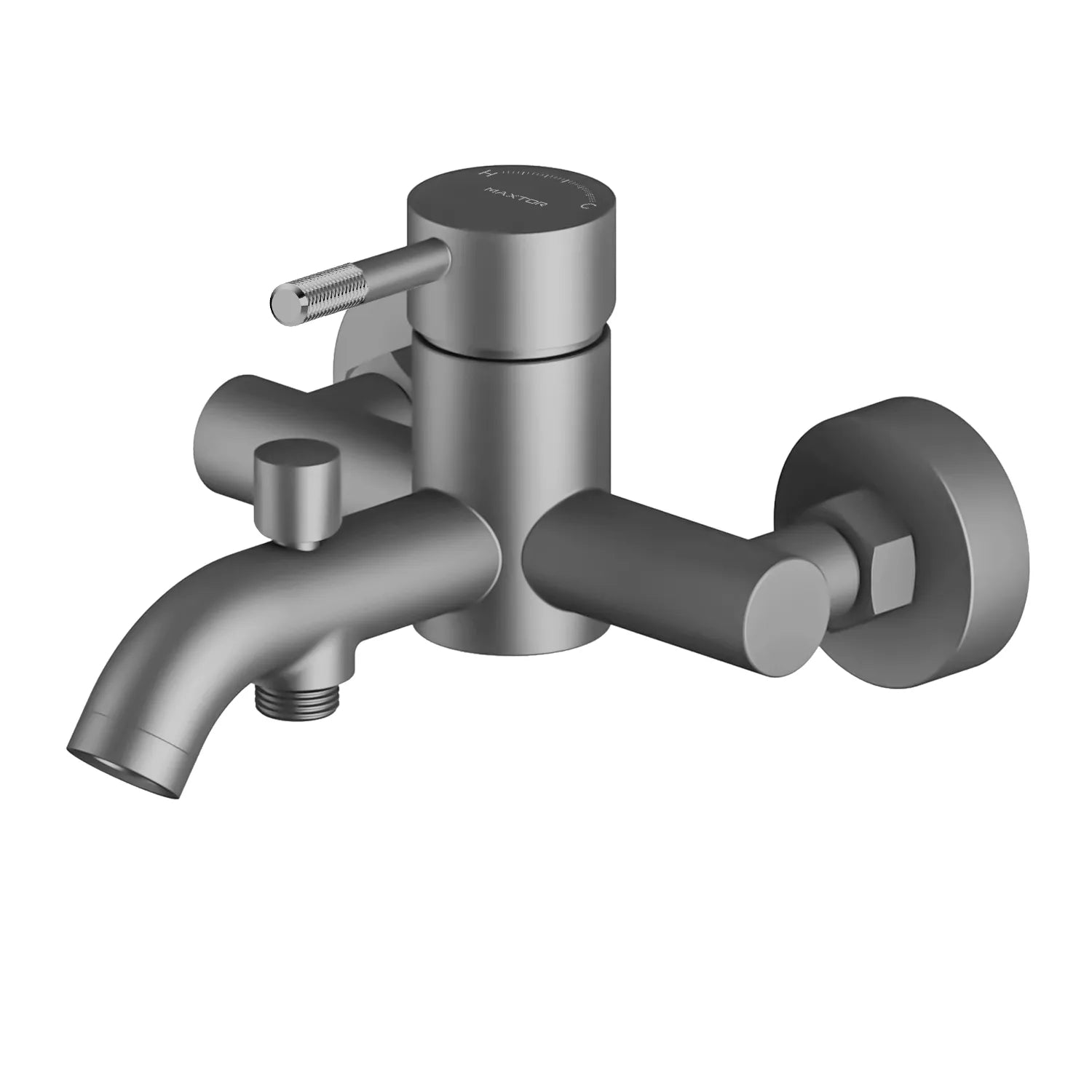 Circular Exposed Bathtub Mixer – Solid Brass, CITEC Cartridge AB022004 Brushed Gun Metal