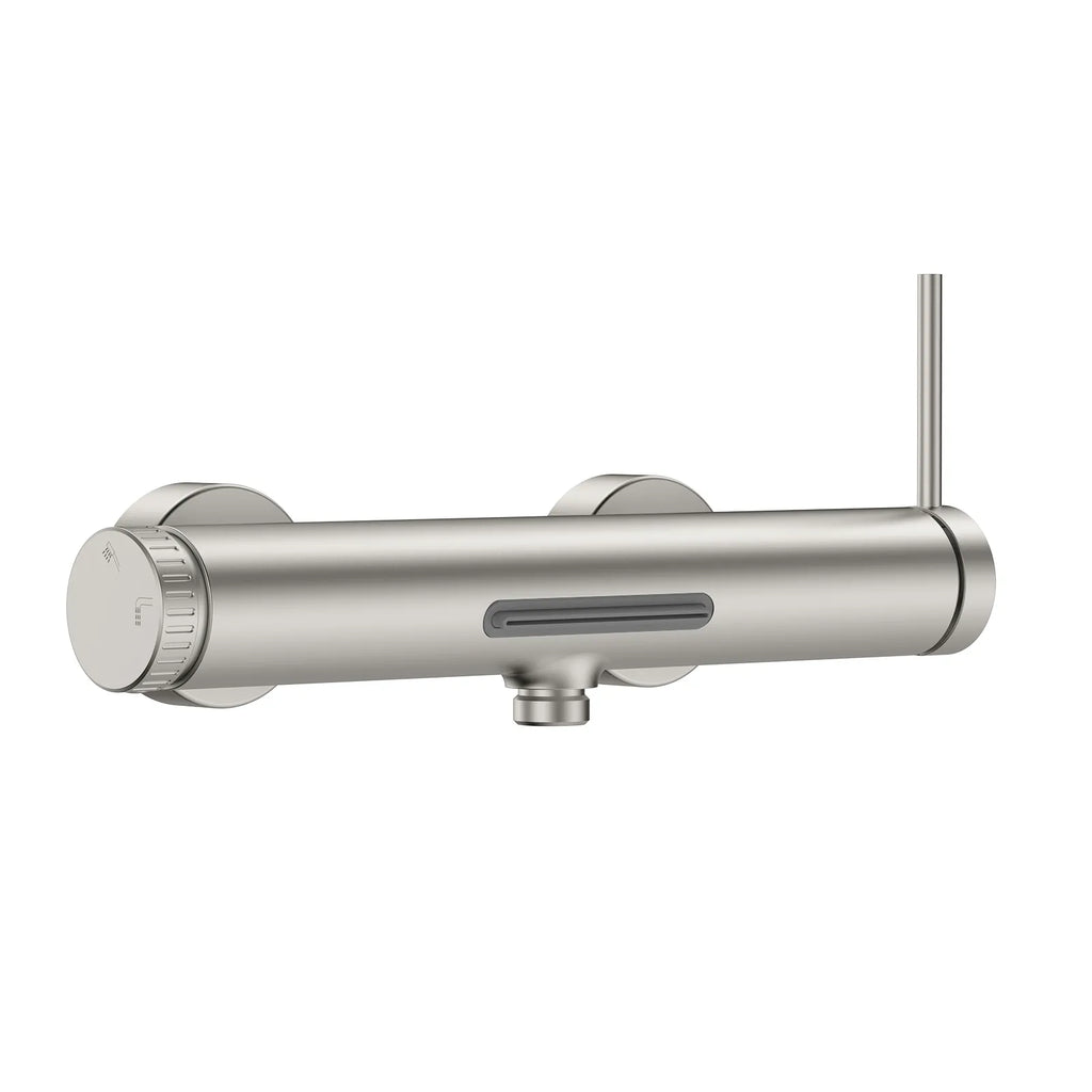 Maxtor Exposed Bathtub Mixer Faucet | Solid Brass Wall-Mount BathMixer | Spain ClTEC Cartridge-AB022006 Brushed Nickel