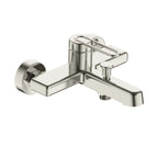 Exposed Bathtub Mixer Faucet – Single-Lever Wall-Mounted Bath/Shower Mixer – AB022069 Brushed Nickel