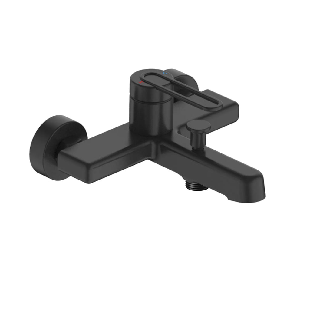 Exposed Bathtub Mixer Faucet – Single-Lever Wall-Mounted Bath/Shower Mixer – AB022069 Matte Black