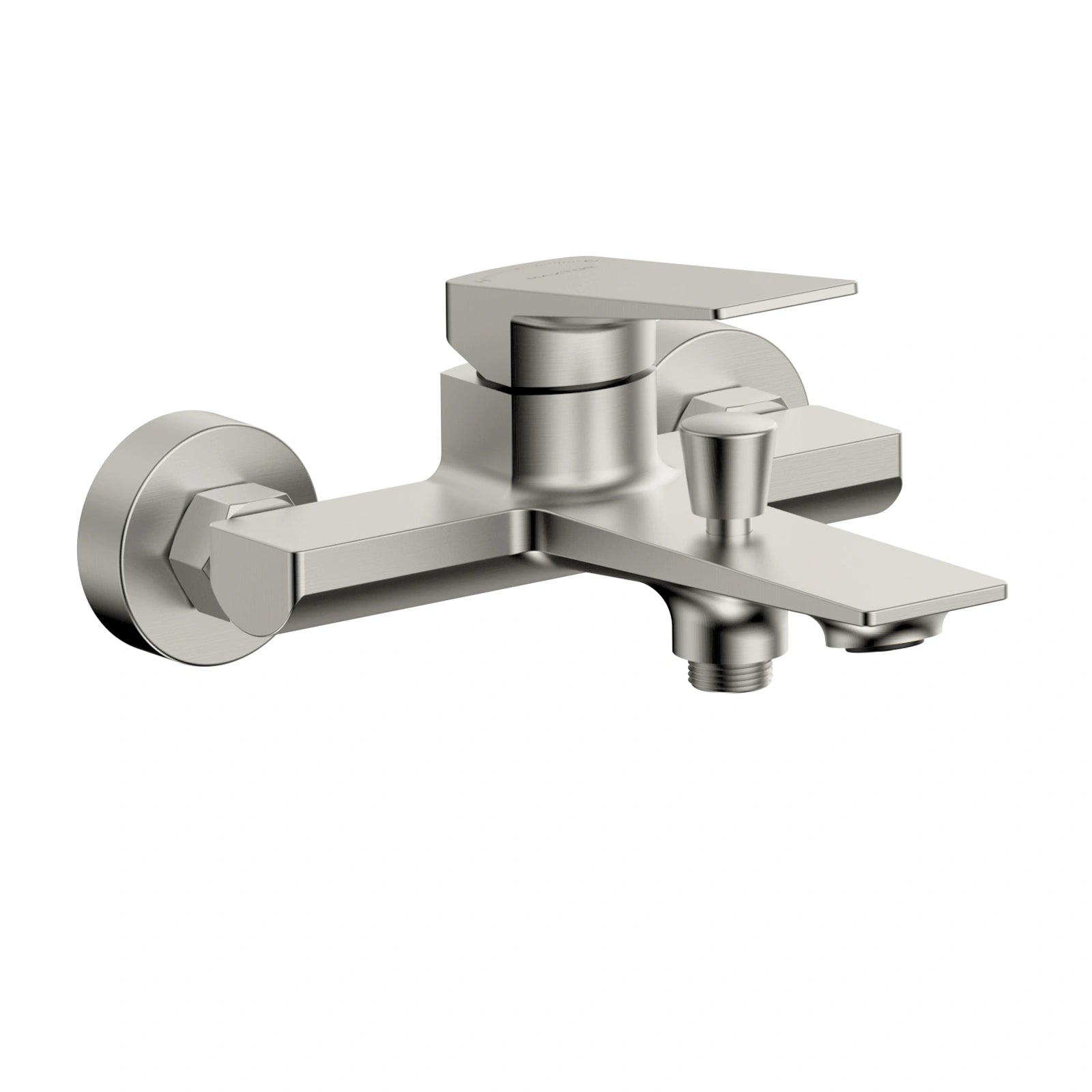 MAXTOR Single-Lever Wall Mounted Bath Mixer Faucet with Diverter-AB022165 Brushed Nickel