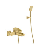 Wall Mounted Bath Mixer Faucet with Handheld Shower – Square Design AB023000