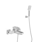 Wall Mounted Bath Mixer Faucet with Handheld Shower – Square Design AB023000