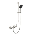 Huron 2 Way Exposed Bathtub Mixer Faucet With Slider Rail and Hand Shower-AB023006 Brushed Nickel