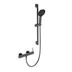 Huron 2 Way Exposed Bathtub Mixer Faucet With Slider Rail and Hand Shower-AB023006 Matte Black