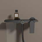 Exposed Bathtub Mixer Faucet Kit – Single Lever Wall Mounted Bath Mixer with Slide Bar & Hand Shower-AB023064
