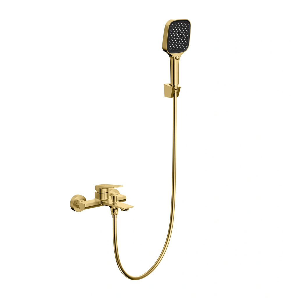 MAXTOR 2 Way Exposed Bathtub Mixer Faucet Kit with Hand Shower-AB023065 Brushed Gold