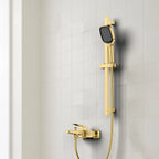 Aurora Exposed Bathtub mixer with Brass Spout & Handheld Shower AB023068