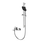 Aurora Exposed Bathtub mixer with Brass Spout & Handheld Shower AB023068 Brushed Nickel