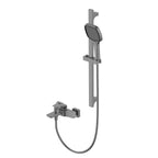 Aurora Exposed Bathtub mixer with Brass Spout & Handheld Shower AB023068 Brushed Gun Metal
