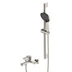 2-Way Exposed Bathtub Mixer Faucet with Slide Rail Shower Kit | MAXTOR-AB023169 Brushed Nickel