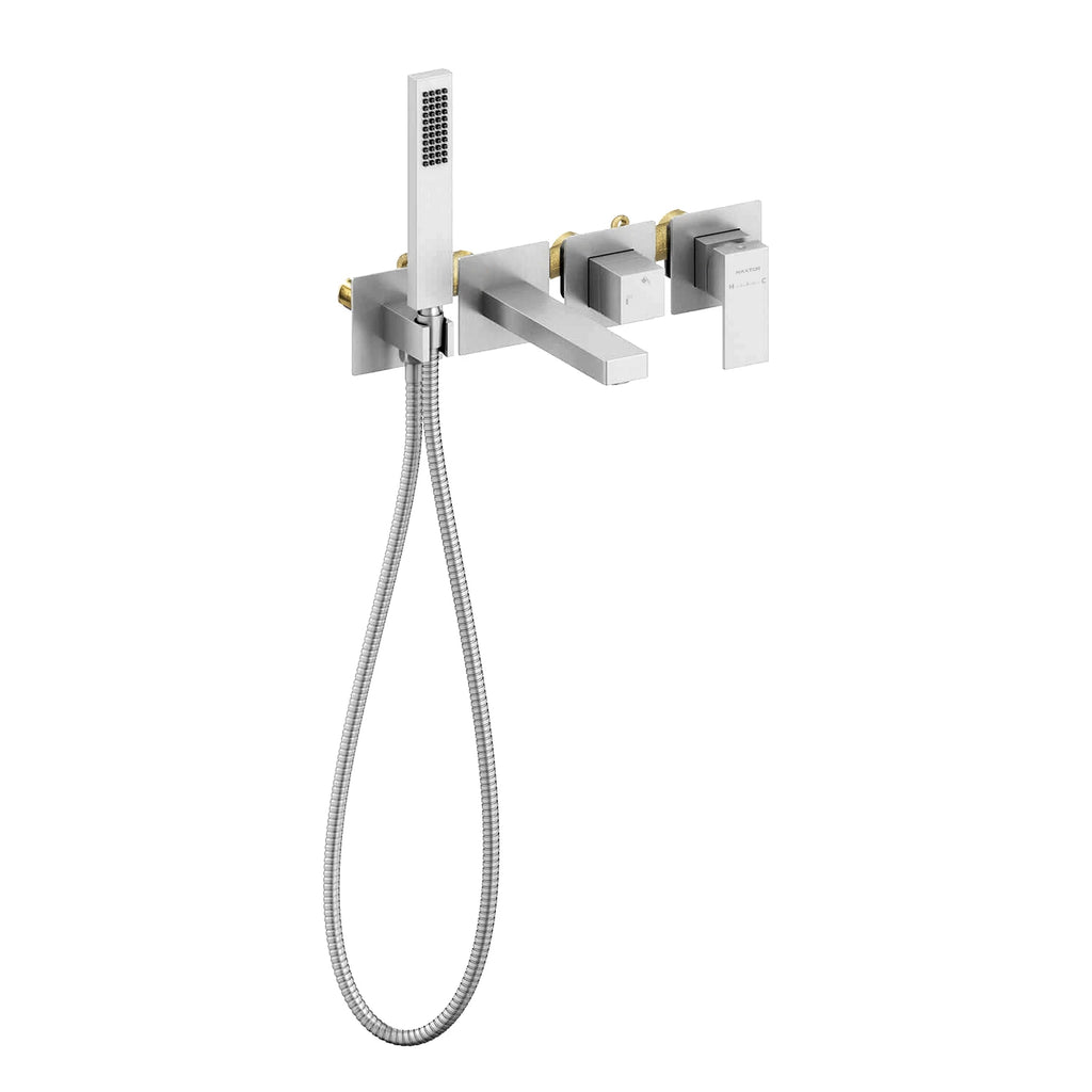 Exposed Bathtub Mixer Kit with Handheld Shower