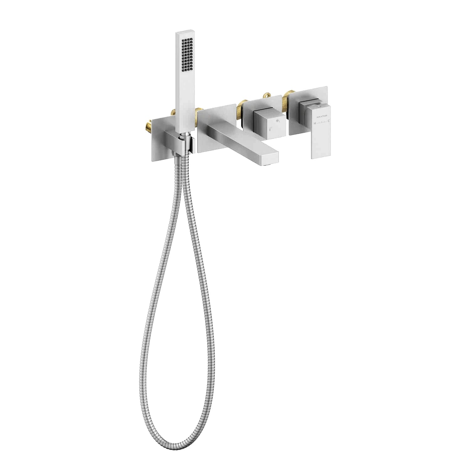 Exposed Bathtub Mixer Kit with Handheld Shower
