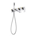 Exposed Bathtub Mixer Faucet Kit with Handheld Shower – AB023100 Chrome