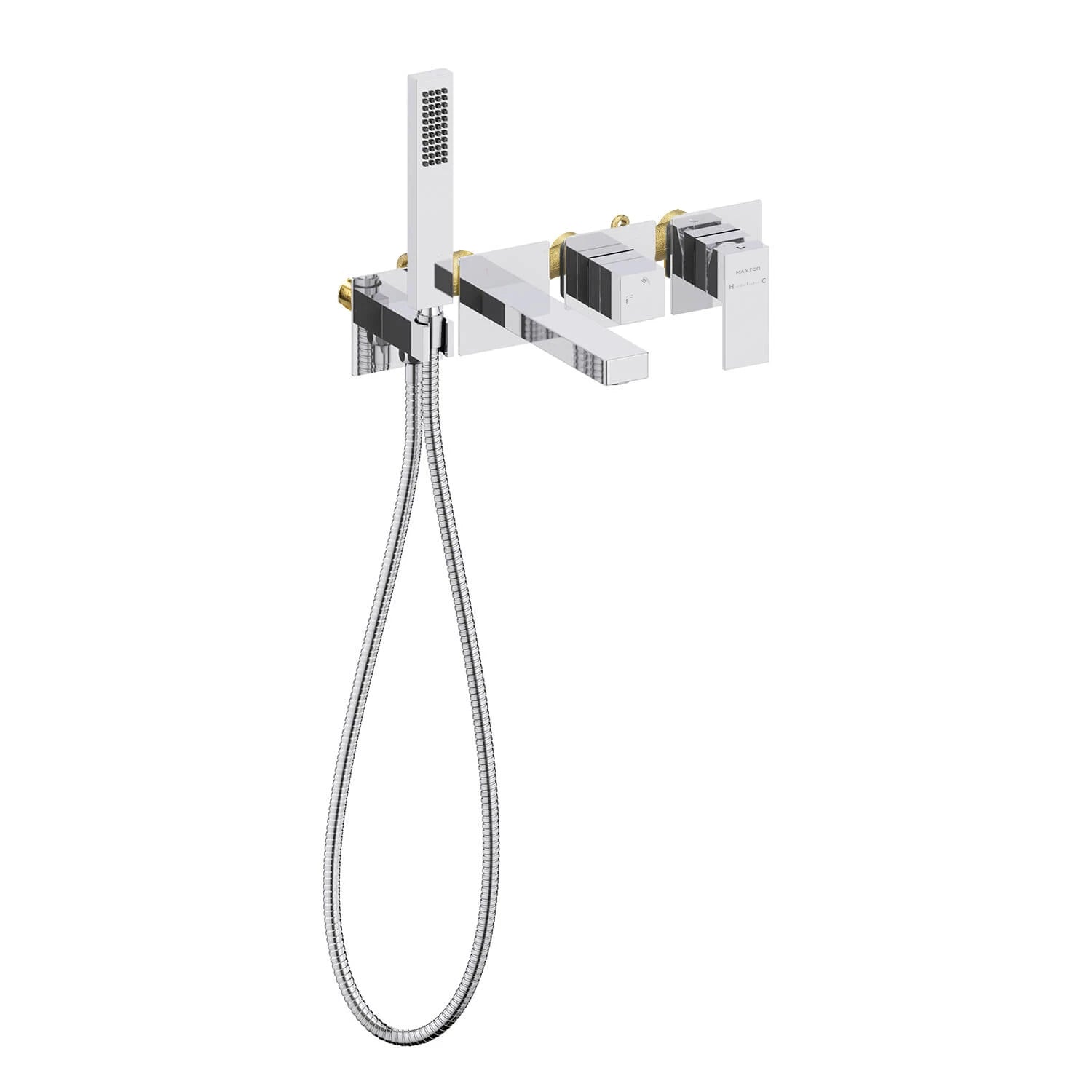 Exposed Bathtub Mixer Kit with Handheld Shower