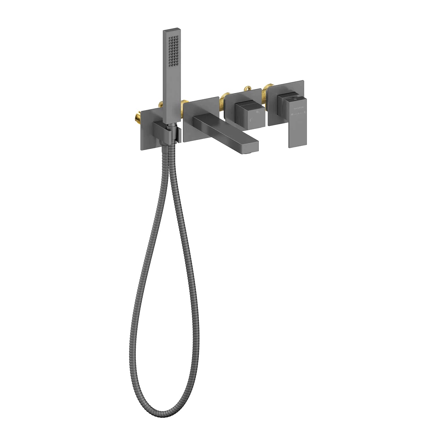 Exposed Bathtub Mixer Faucet Kit with Handheld Shower – AB023100
