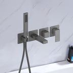 Exposed Bathtub Mixer Faucet Kit with Handheld Shower – AB023100