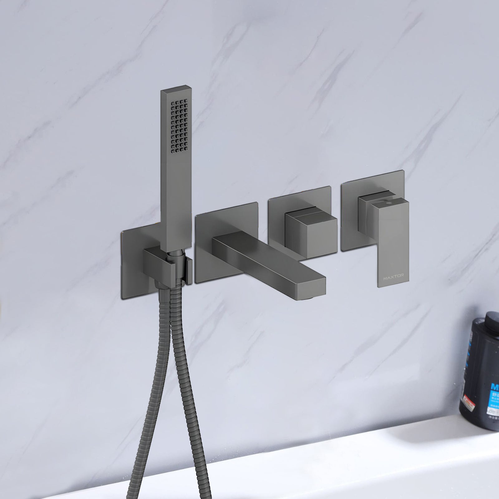 Exposed Bathtub Mixer Faucet Kit with Handheld Shower – AB023100