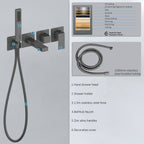 Exposed Bathtub Mixer Faucet Kit with Handheld Shower – AB023100