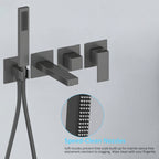 Exposed Bathtub Mixer Faucet Kit with Handheld Shower – AB023100