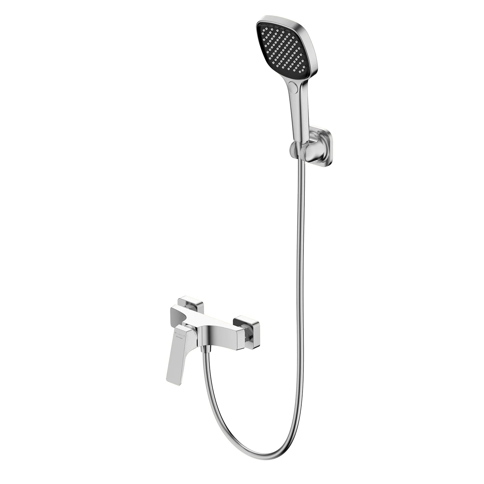 MAXTOR 1 Way Exposed Shower Mixer With 3-Function Hand Shower– AB023168 Brushed Nickel