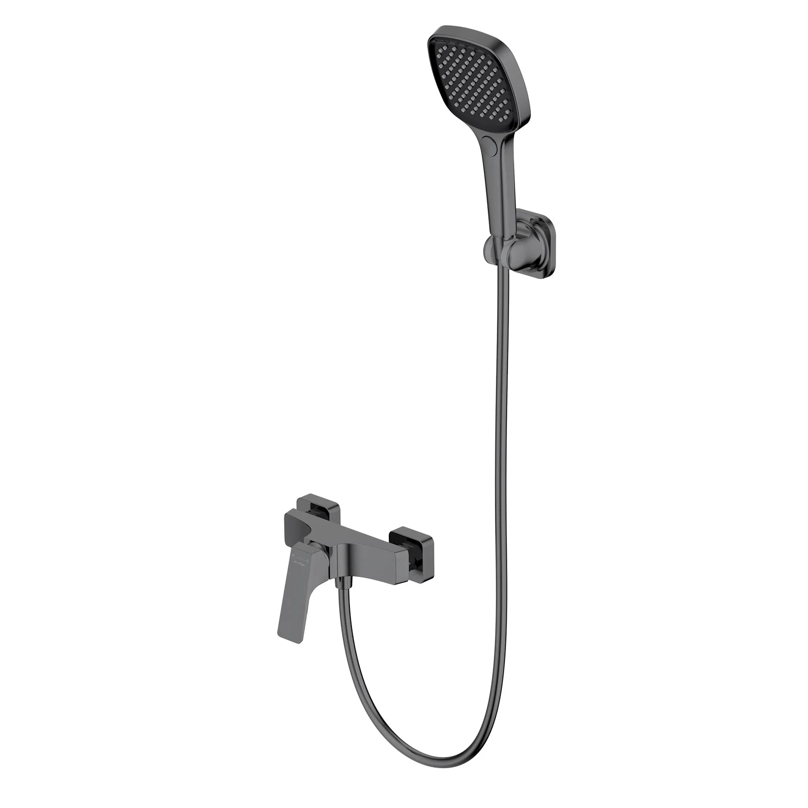 MAXTOR 1 Way Exposed Shower Mixer With 3-Function Hand Shower– AB023168 Brushed Gun Metal