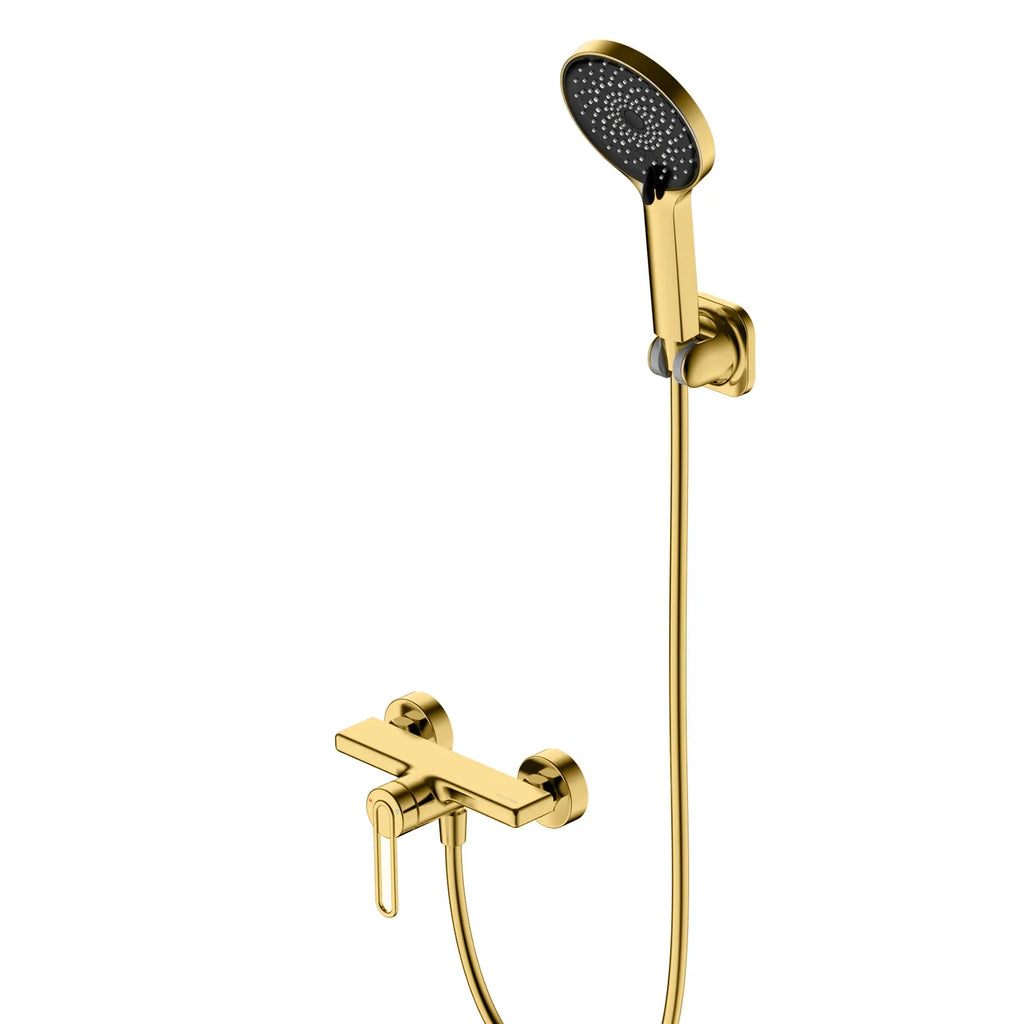 1-Way Exposed Shower Mixer Kit – Wall-Mounted Single-Handle Shower Set – AB023170 Brushed Gold