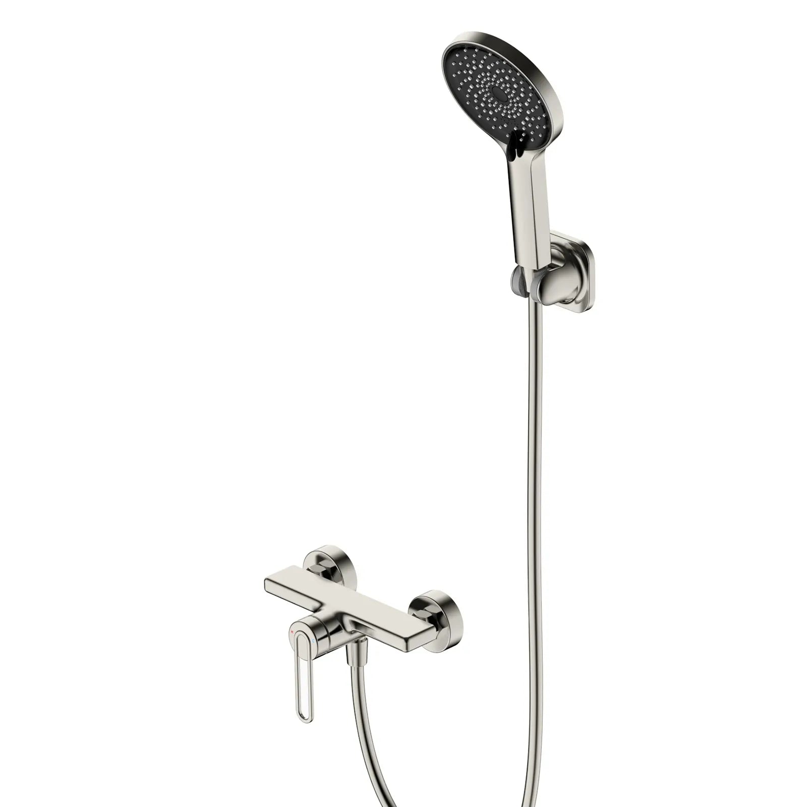 1-Way Exposed Shower Mixer Kit – Wall-Mounted Single-Handle Shower Set – AB023170 Brushed Nickel