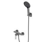 1-Way Exposed Shower Mixer Kit – Wall-Mounted Single-Handle Shower Set – AB023170 Brushed Gun Metal