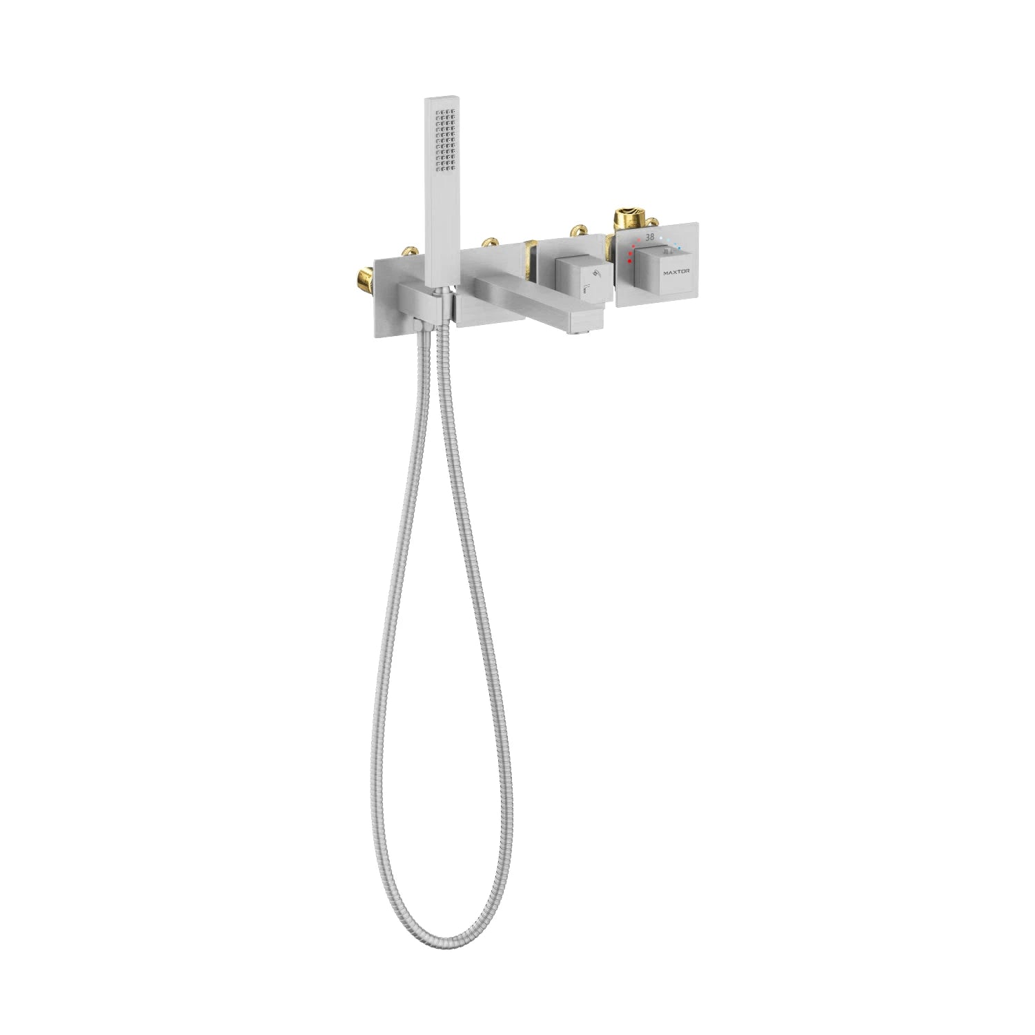Wall concealed Thermostatic Bathtub Mixer with Handheld Shower--AB023200