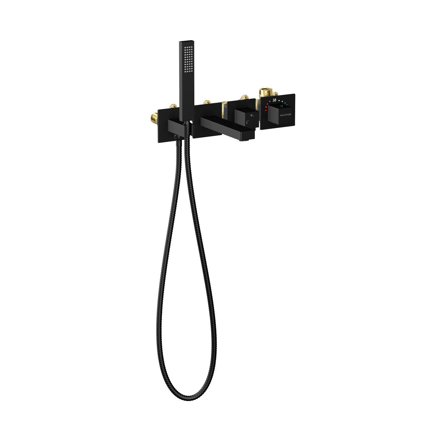 Wall concealed Thermostatic Bathtub Mixer with Handheld Shower--AB023200
