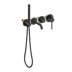 MAXTOR 2 Way Wall Concealed Bathtub Mixer With Hand Held Shower-AB023206 Matte Black