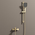 Exposed Bath & Shower Mixer Faucet Kit – Single Lever Wall Mounted Tub & Shower Set-AB023264