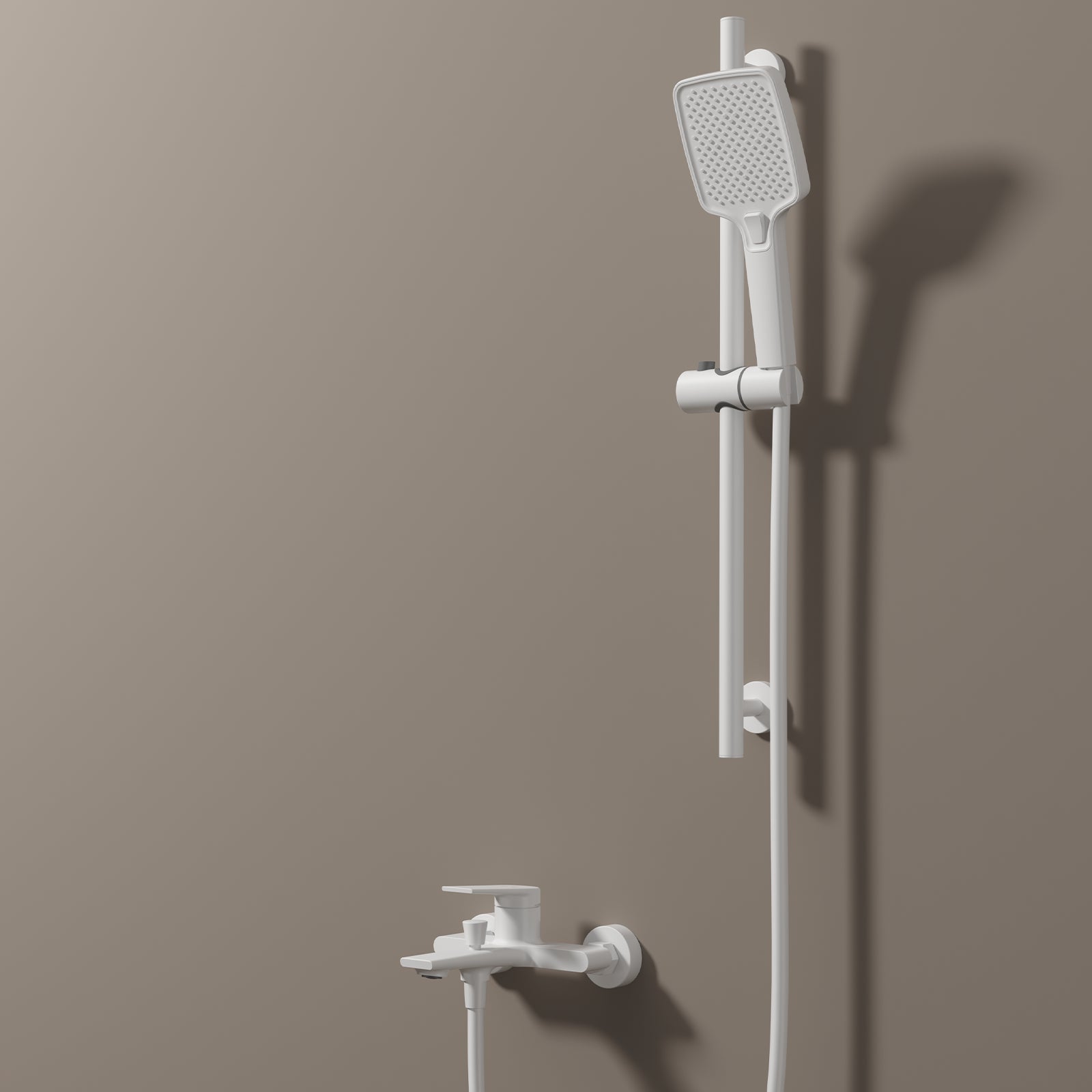 Exposed Bath & Shower Mixer Faucet Kit – Single Lever Wall Mounted Tub & Shower Set-AB023264