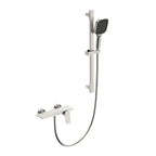 MAXTOR 2 Way Exposed Bath & Shower Mixer Faucet Kit with Slide Rail & 3-Function Hand Shower-AB023265 Brushed Nickel