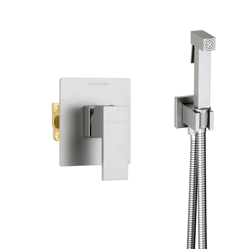 Solid Brass Toilet Spray Set with Concealed Valve – Luxury Finish Options AB040000
