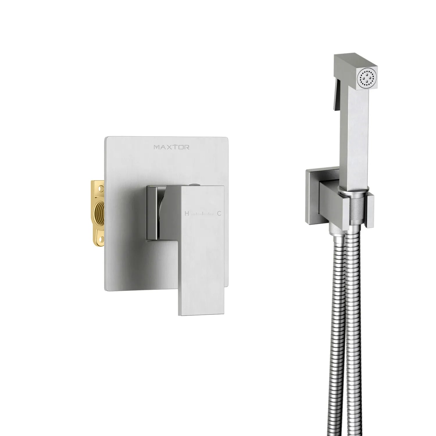 Solid Brass Toilet Spray Set with Concealed Valve – Luxury Finish Options AB040000