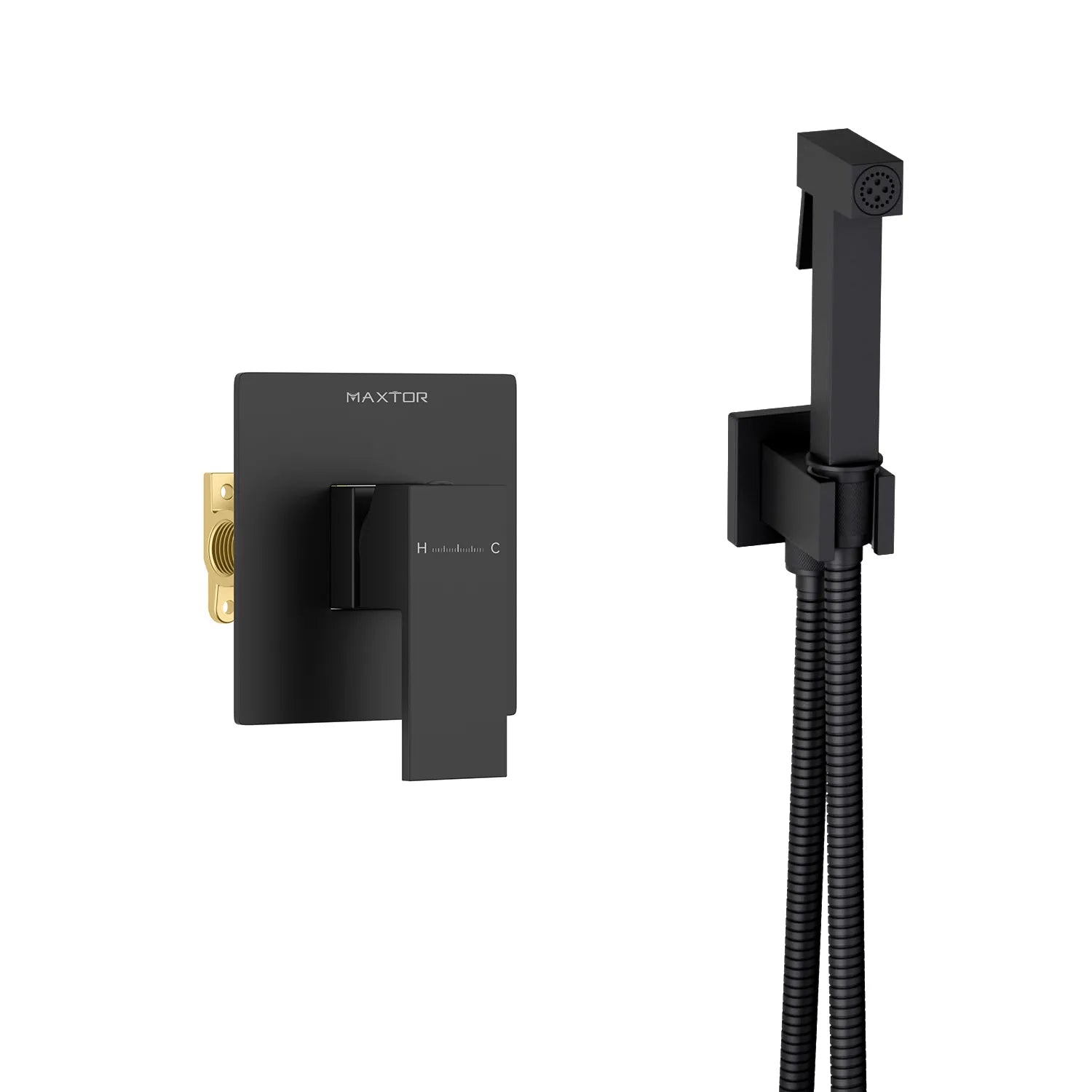 Solid Brass Toilet Spray Set with Concealed Valve – Luxury Finish Options AB040000