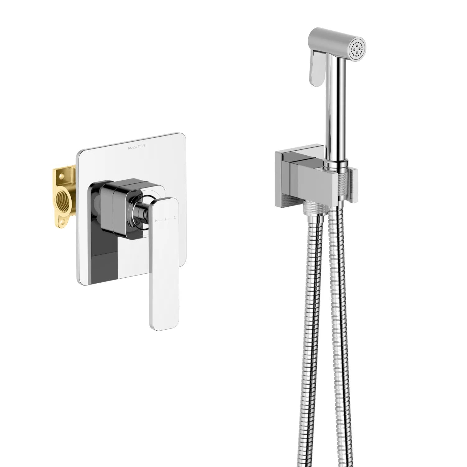 Wall Concealed Bidet Spray Set-Bidet Spray/Shattaf -HB1001 Chrome