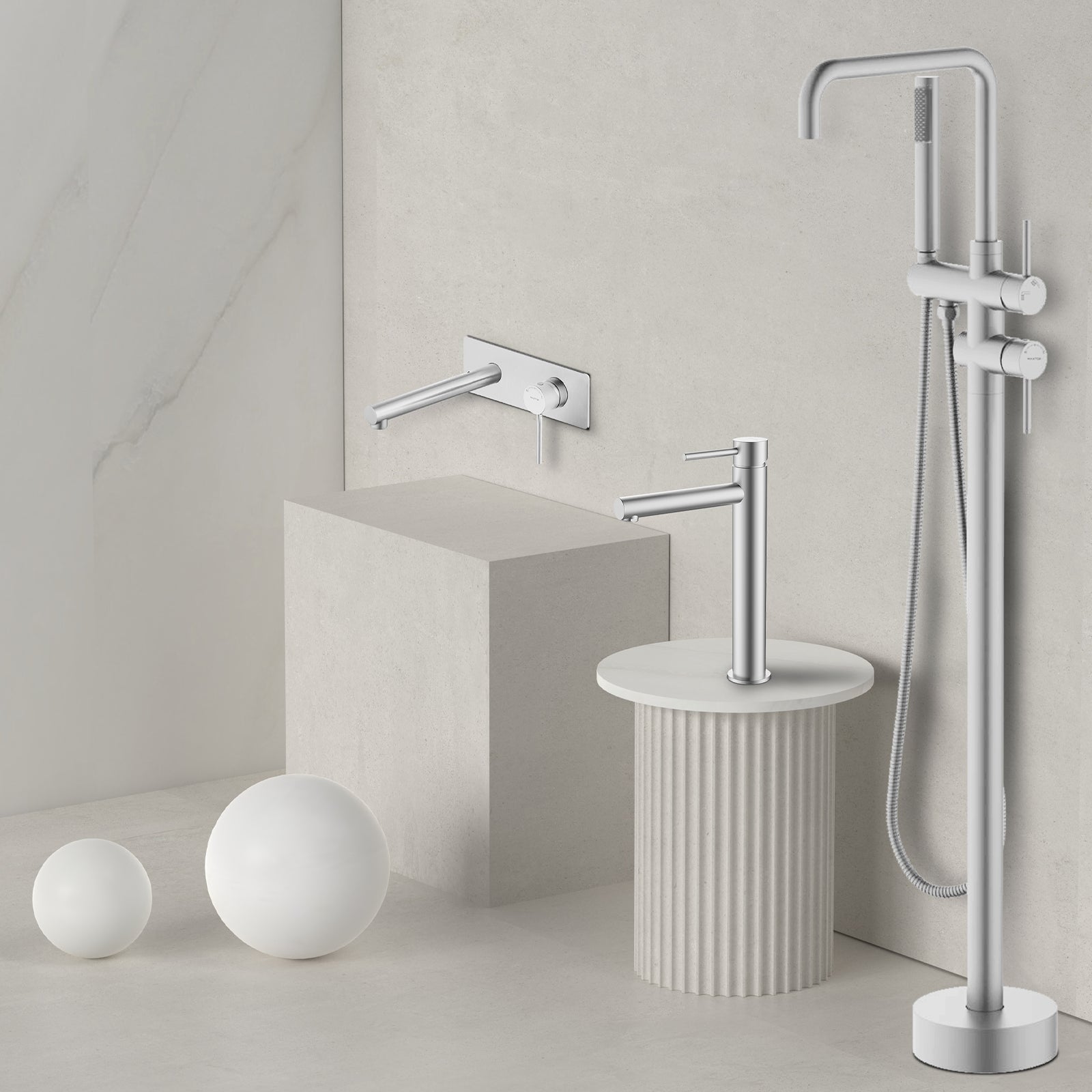 Erie Wall Mounted Bathroom Basin Faucet with Concealed Box-AB002205