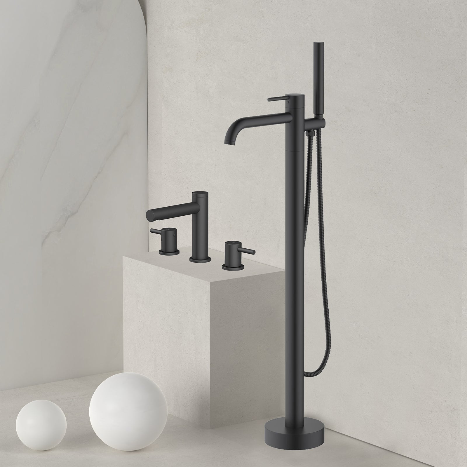 Erie Wall Mounted Bathroom Basin Faucet with Concealed Box-AB002205