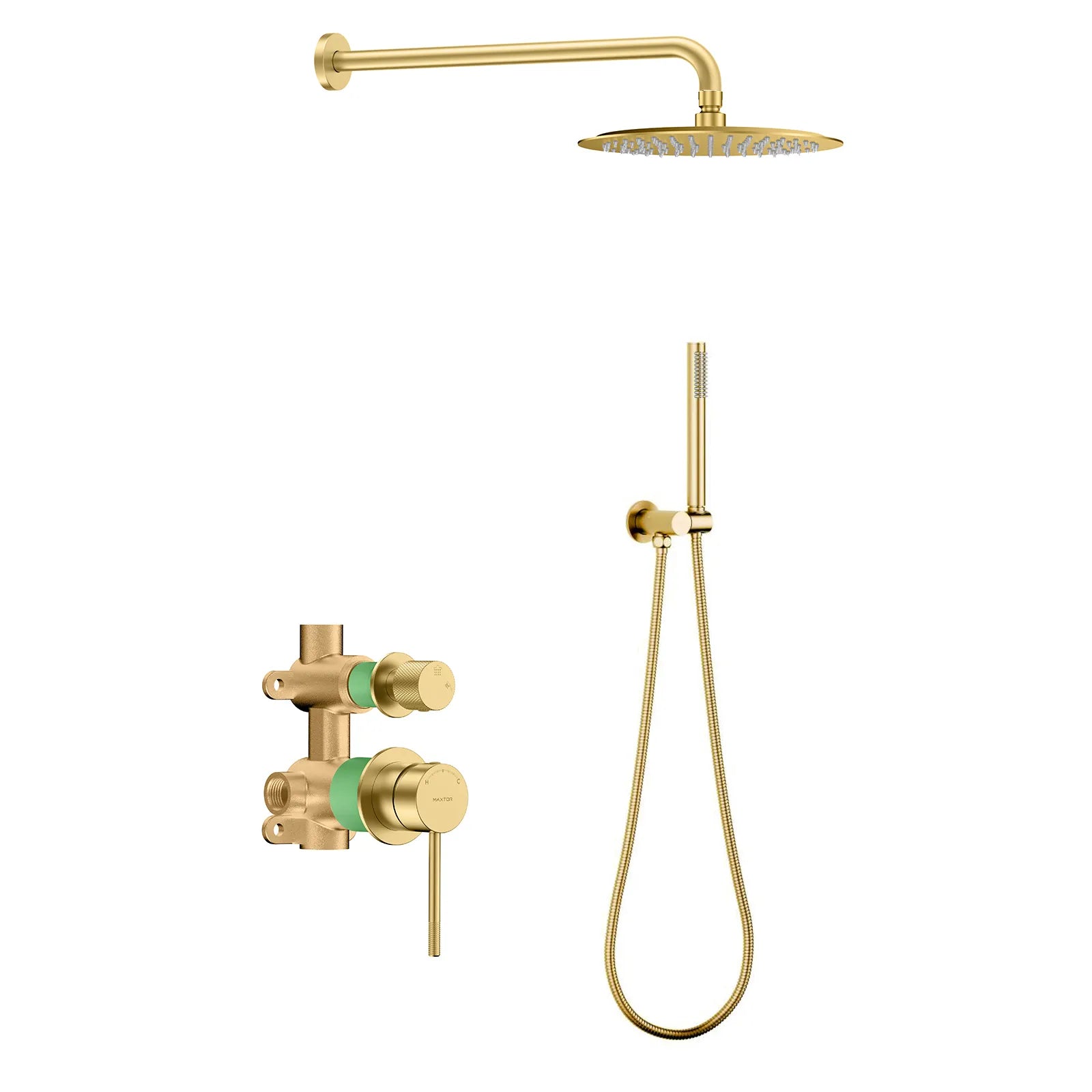 Circular Modern concealed wall-mounted shower system AB302004 Brushed Gold