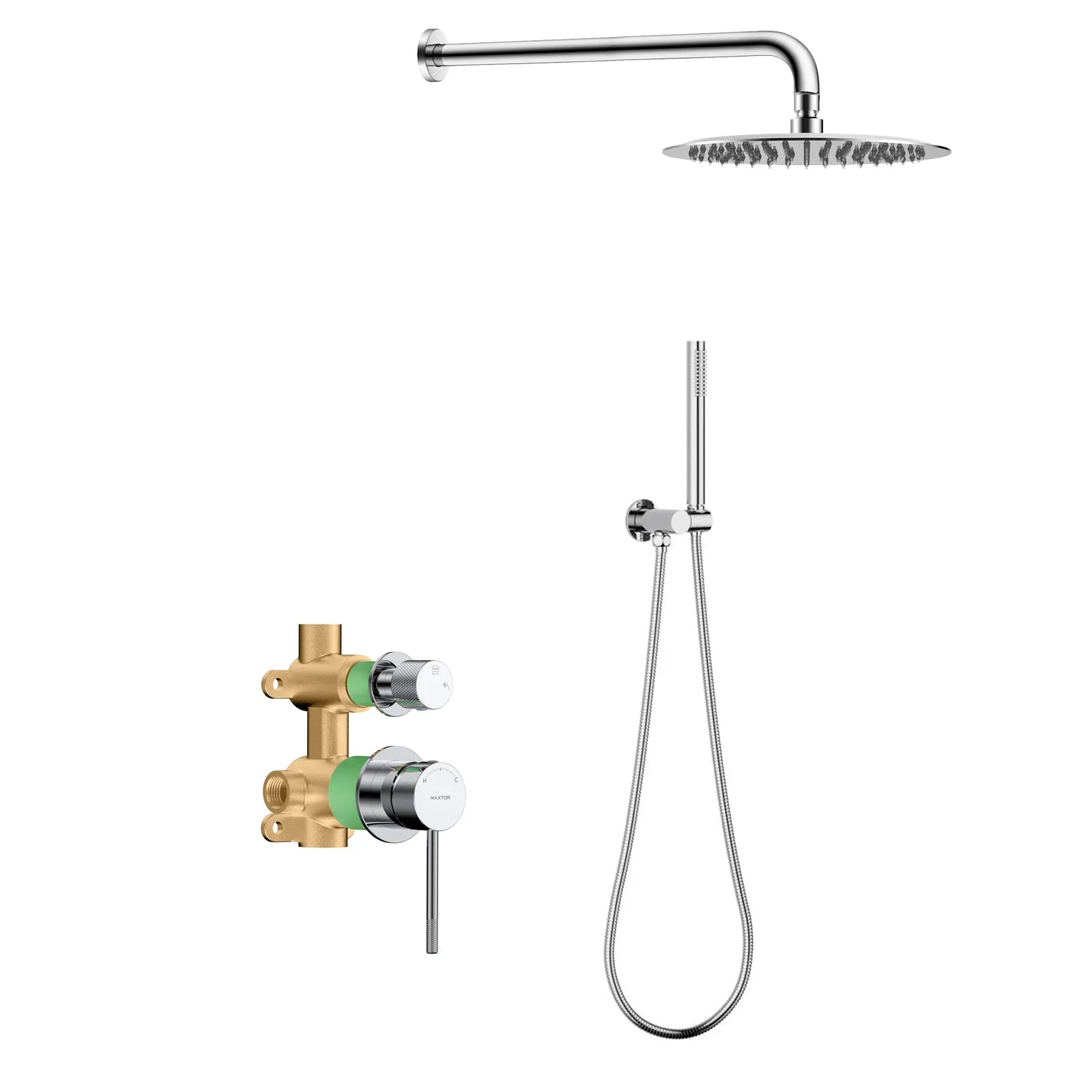 Circular Modern concealed wall-mounted shower system AB302004 Chrome