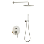 Circular 2 Way Wall Concealed Shower System AB302104 Brushed Nickel